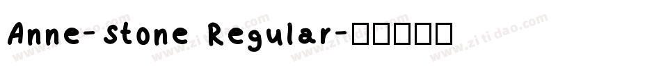 Anne-Stone Regular字体转换